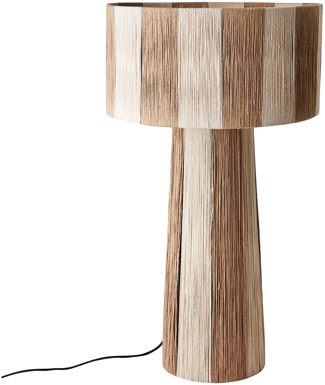 Lámpara de Mesa JULLAN L, Marfil/Natural H: 72 cm