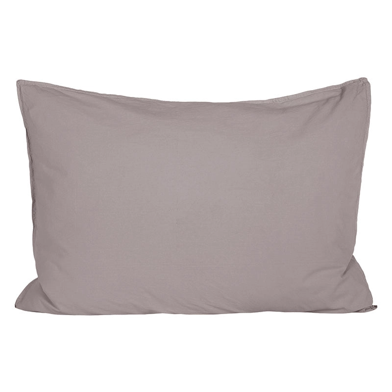 Funda Almohada Algodón Percal Grey