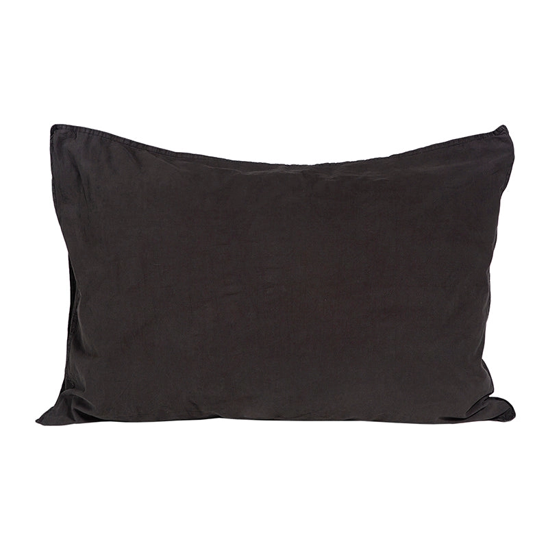 Funda Almohada Algodón Percal Black