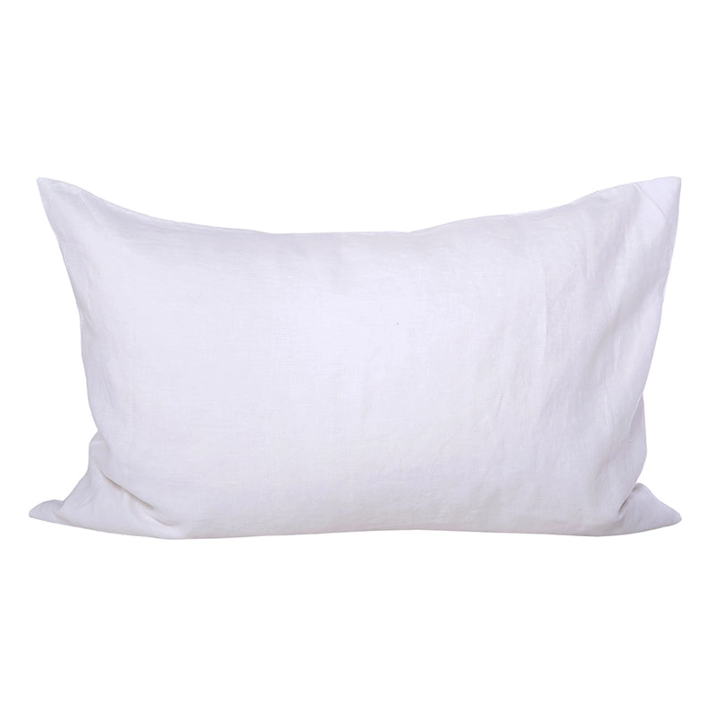 Funda Almohada Lino Blanco