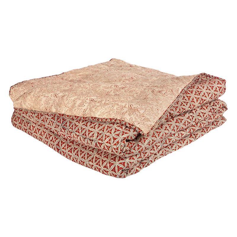 Cubrecama reversible Chennai Red - Calcuta