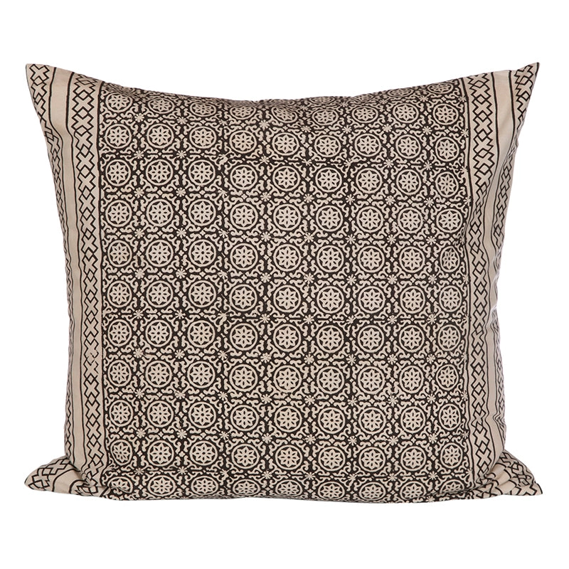 Funda Cojín Algodón Pune Black 60x60 cm