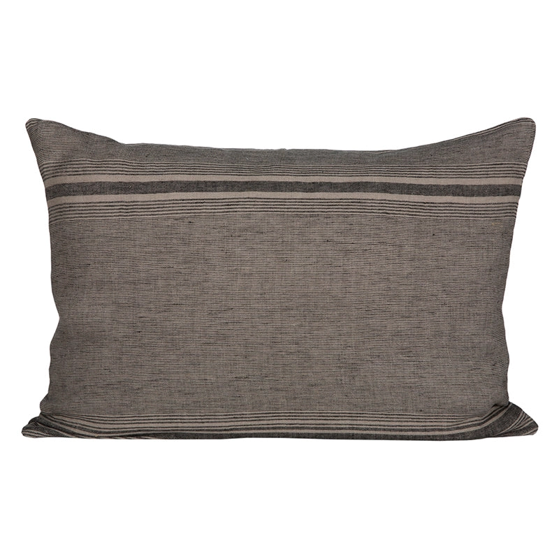 Funda Cojín Nantes Natural/Negro 50x70 cm