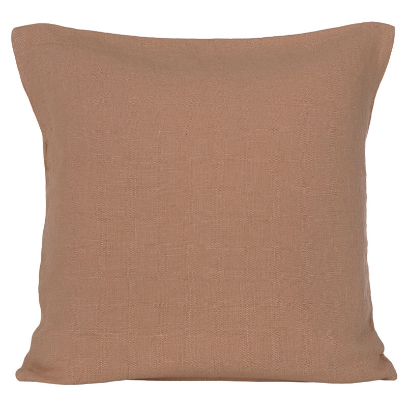 Funda Cojín Lino Porticcio Cimarron 45x45 cm