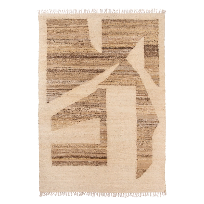 Alfombra Seda Xian Brown-Naturel 2,0x3,0 m