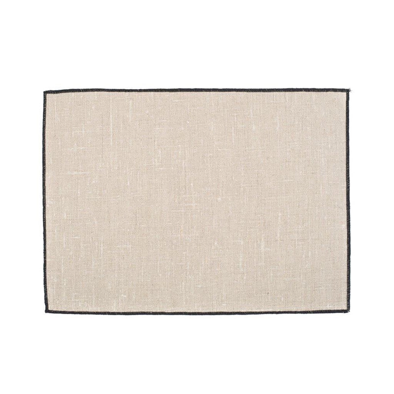 Set 6 Individuales Lino Engomado Borgo Naturel