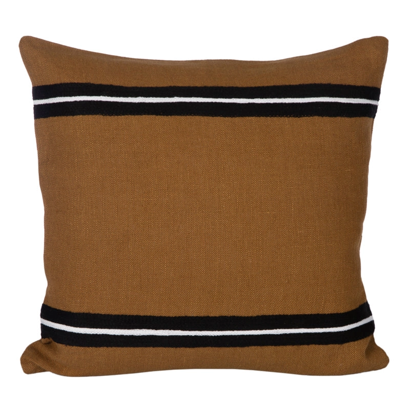 Funda Cojín Lino Bordado Skagen Gold 45x45 cm