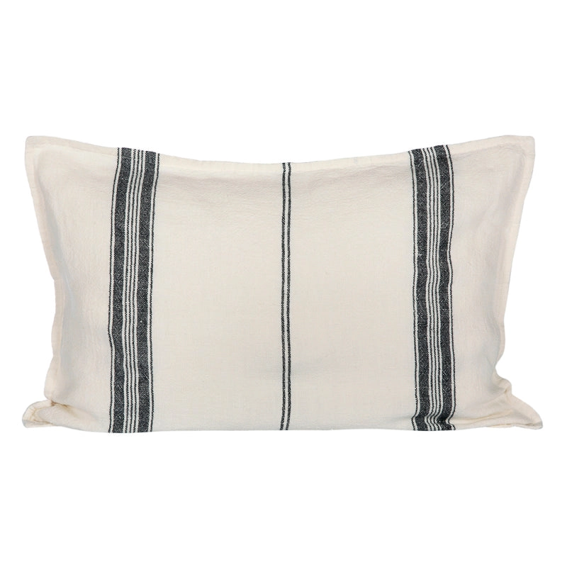 Funda Cojín Metz Marfil/Negro 40x60 cm