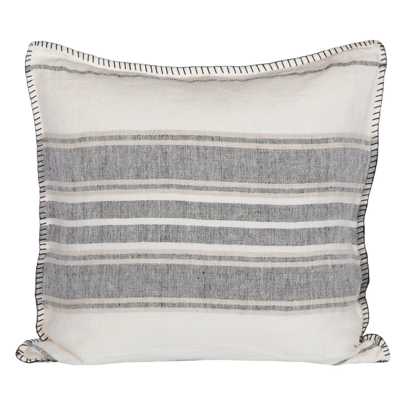 Funda Cojín Córcega Marfil/Natural/Negro 45x45 cm