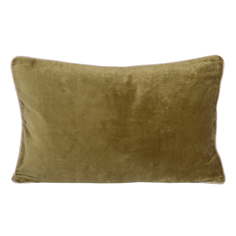 Funda Cojín Velvet New Delhi Olive 40x60 cm