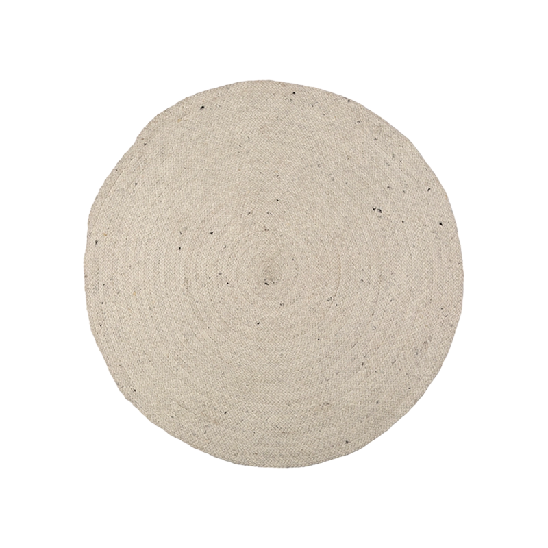 Alfombra Redonda Brika Blanc 1,2m de diámetro