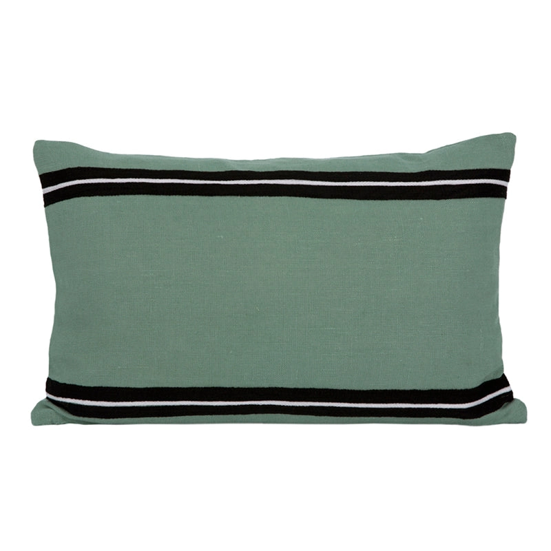 Funda Cojín Lino Bordado Skagen Celadon 40x60 cm