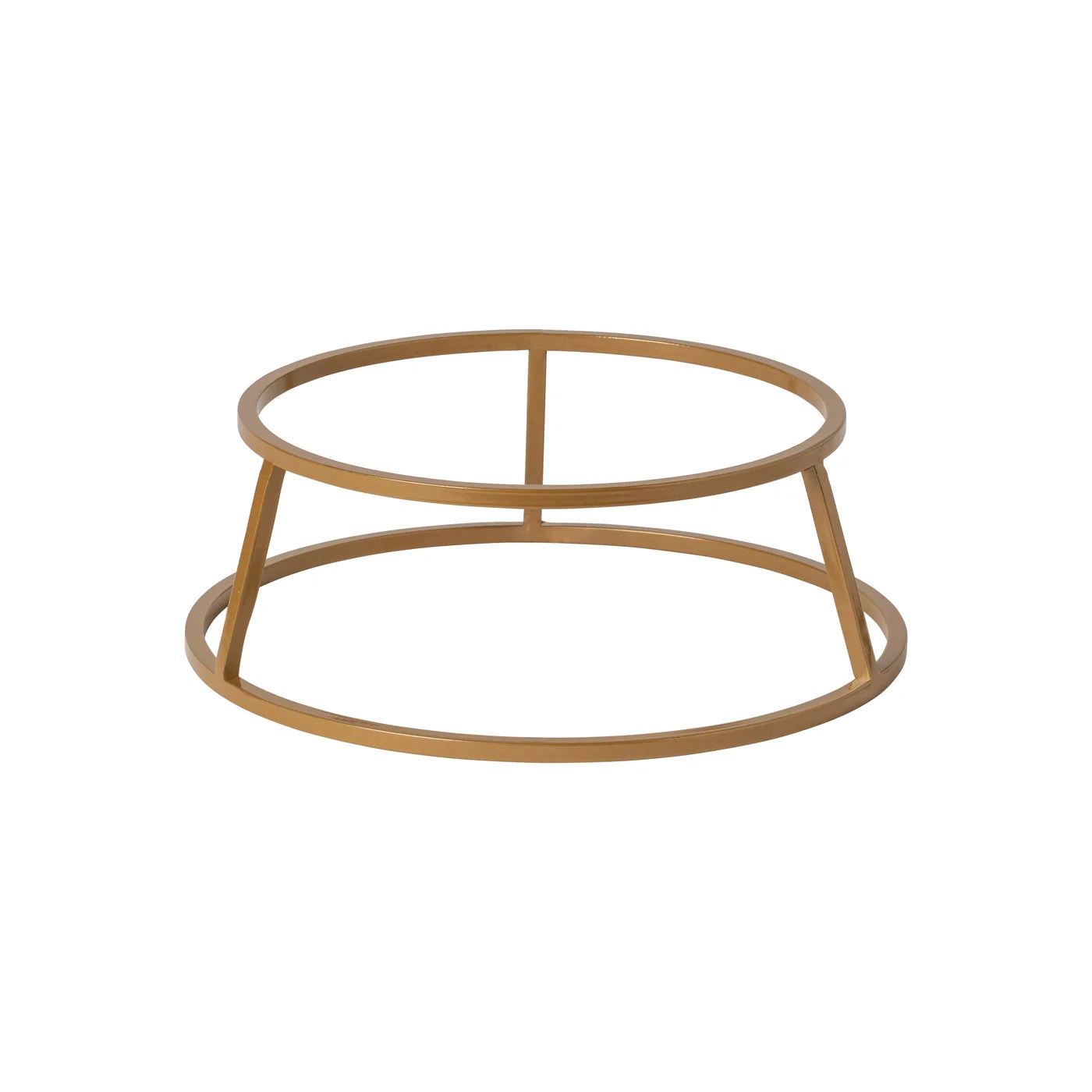 Pedestal Alto Redondo Dorado D23.8 cm H8 cm