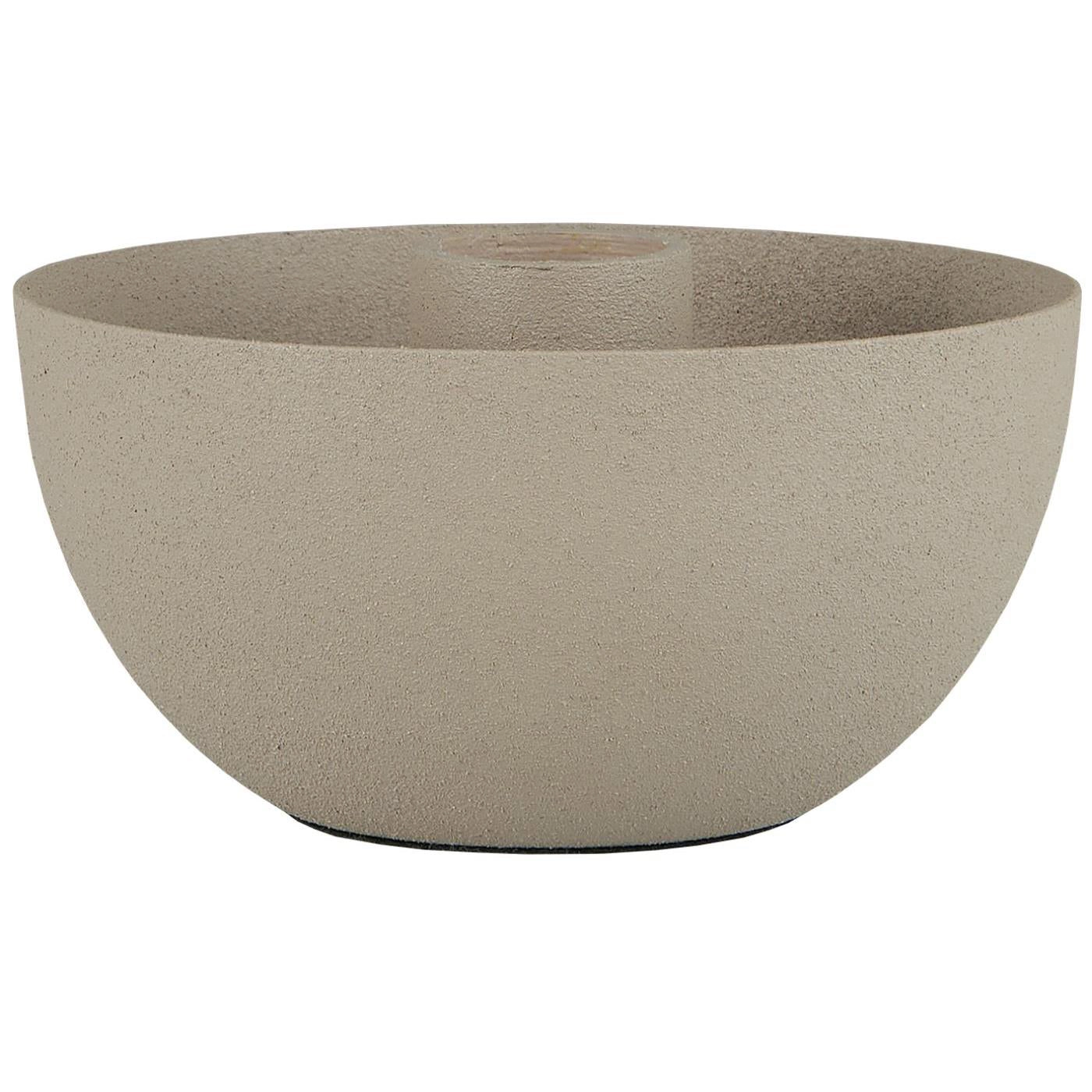 Candelabro Bowl-Shaped Gris Ceniza