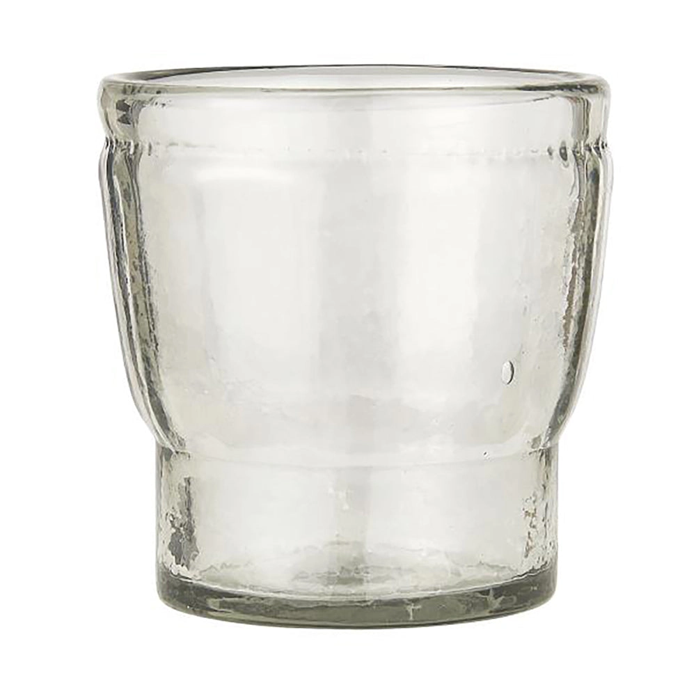 Pot de Vidrio con Ranuras H: 11 cm