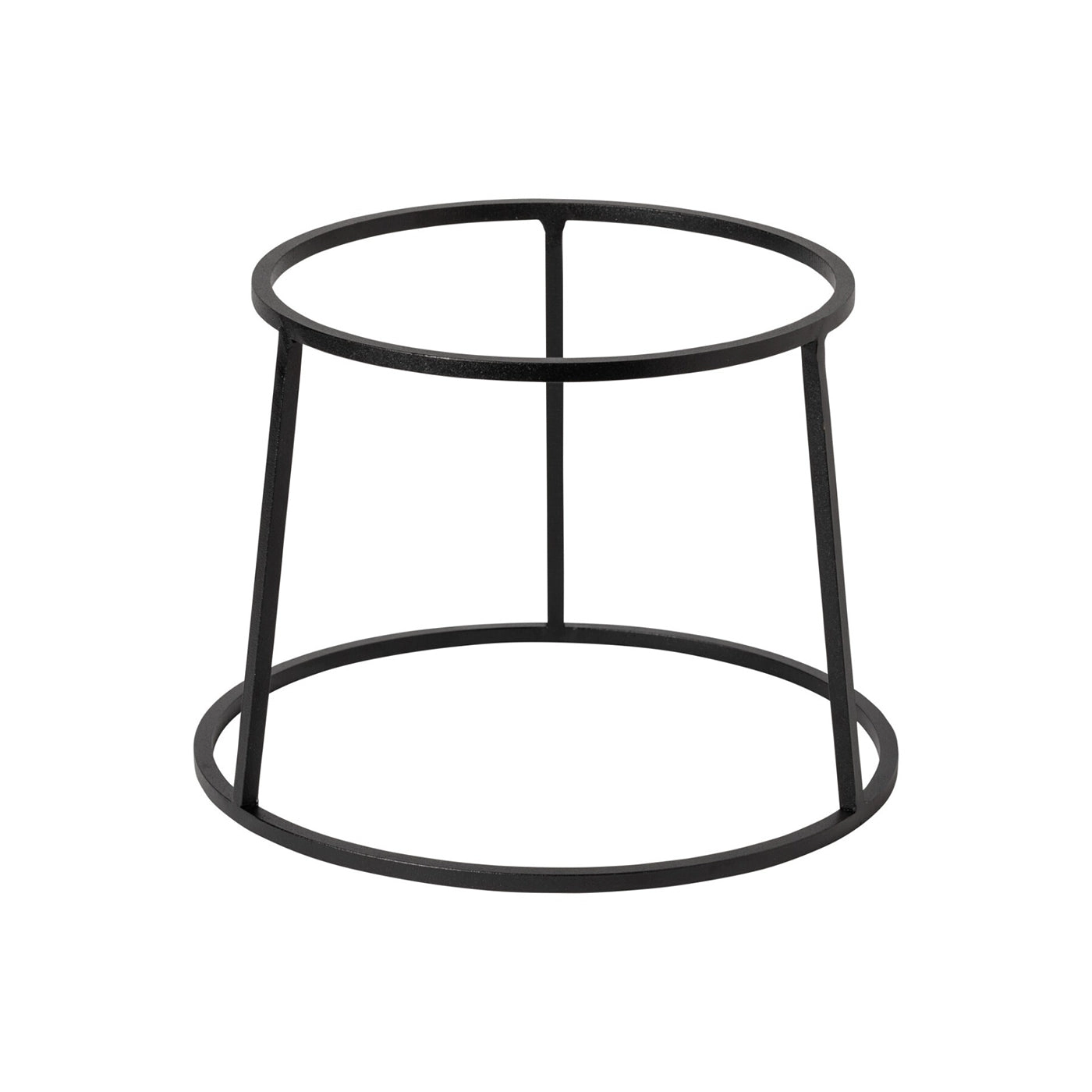 Pedestal Alto Redondo Negro H16.4 cm