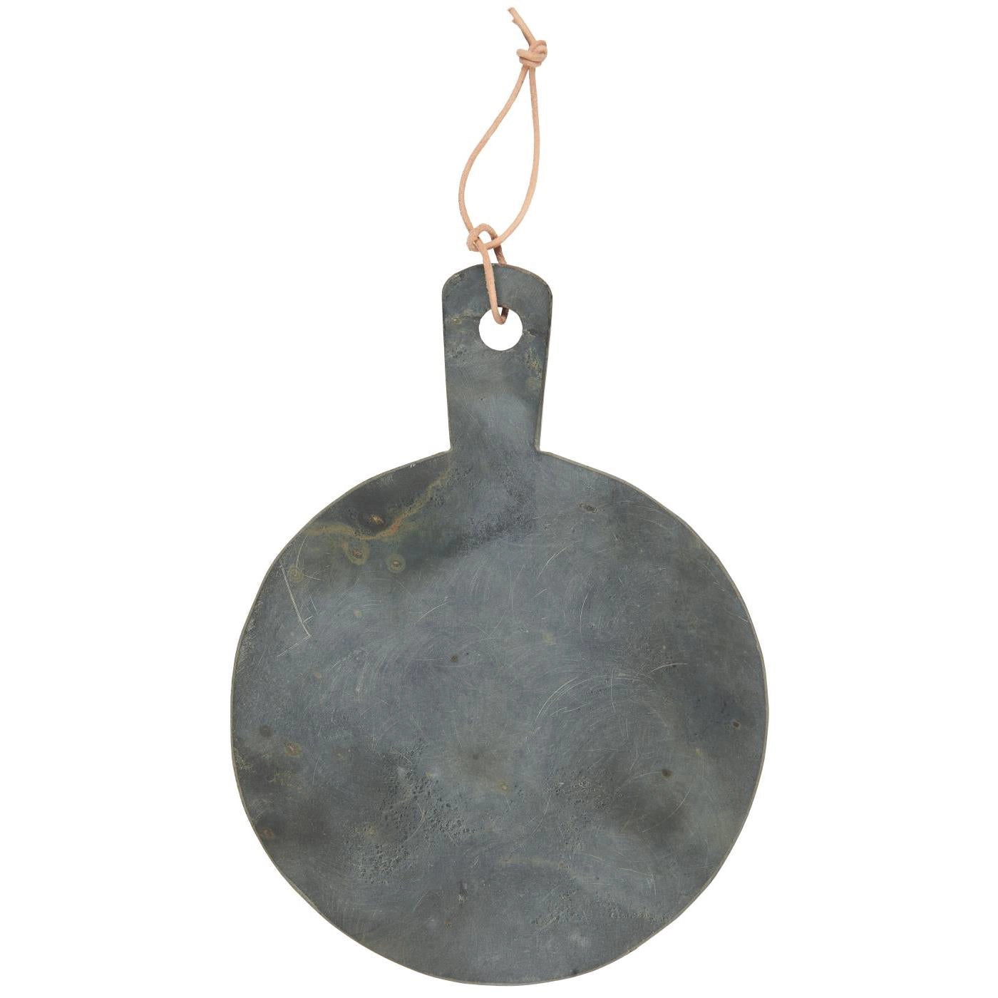 Tabla de Piedra Redonda para Servir W:24 H: 1,5 L: 31