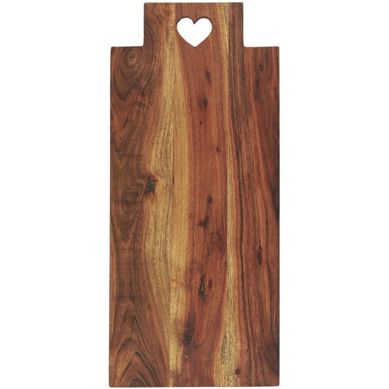 Tabla para Cortar Madera de Acacia con Diseño 20x48 cm