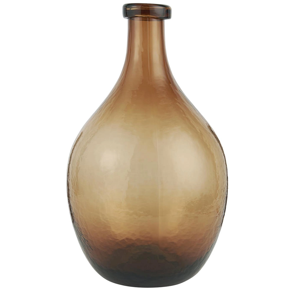 Botellón Florero de Vidrio Large Café Handblown