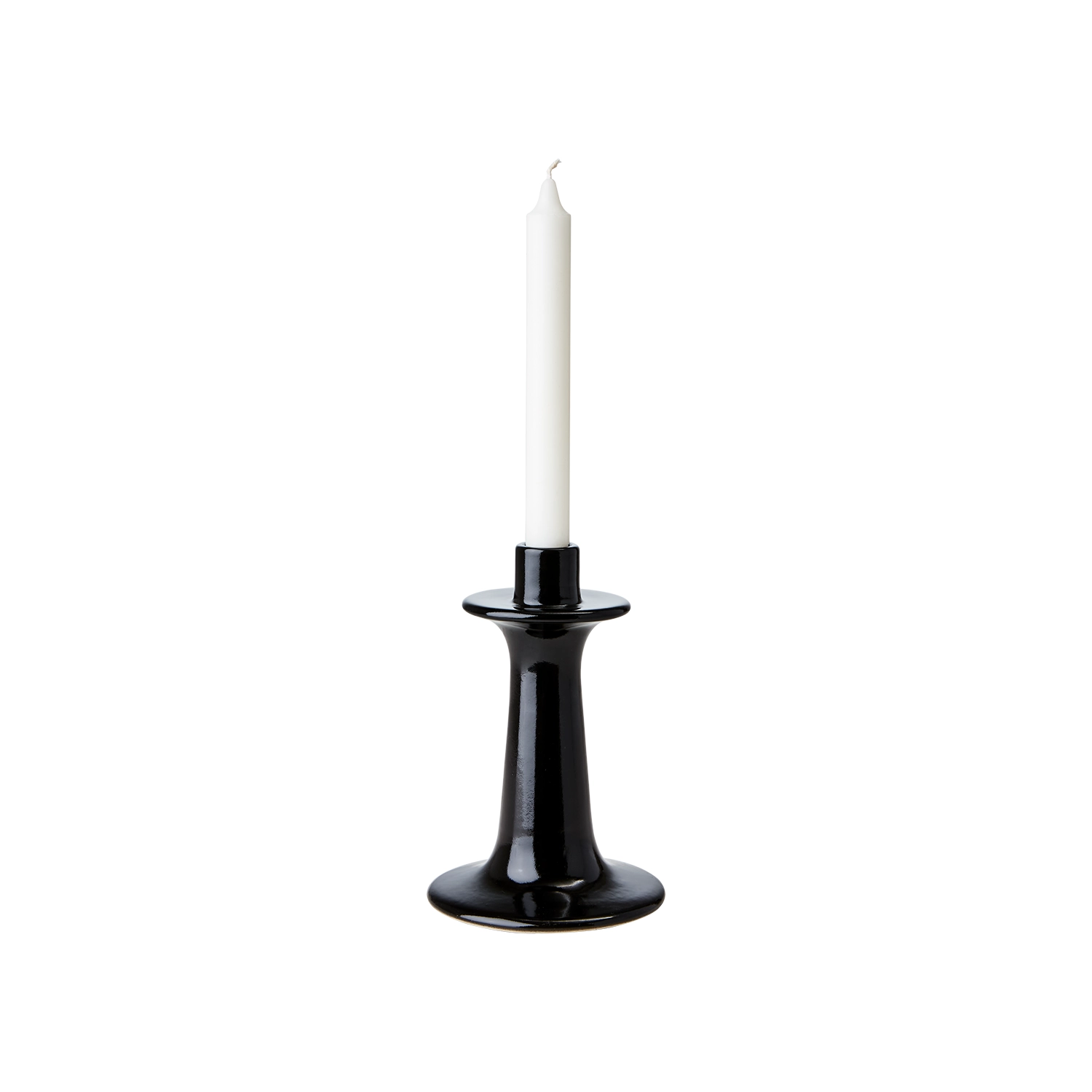 Portavela ELLA S Negro Ø12xH18 cm