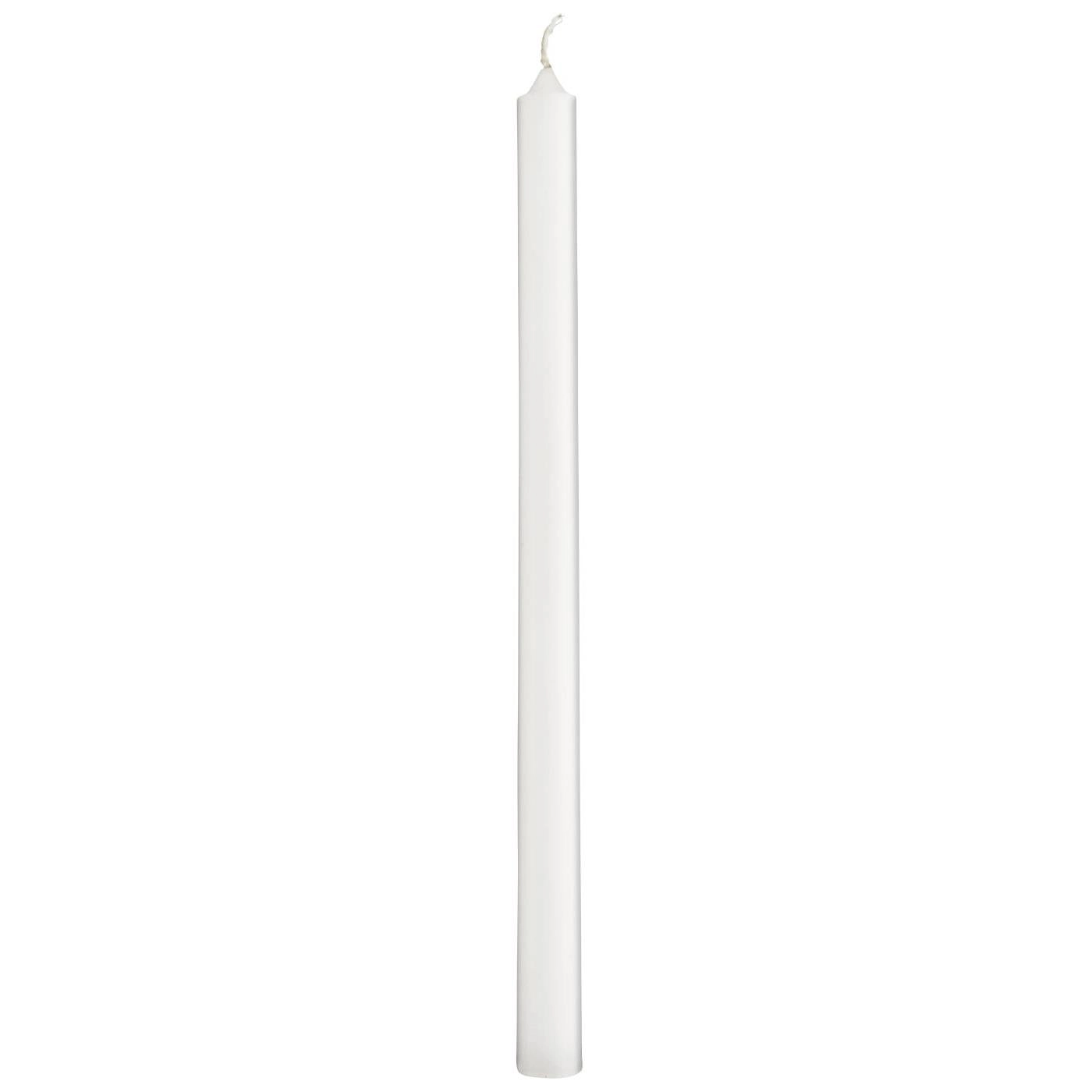 Vela Taper Blanca Ø:1.3 H:20 cm