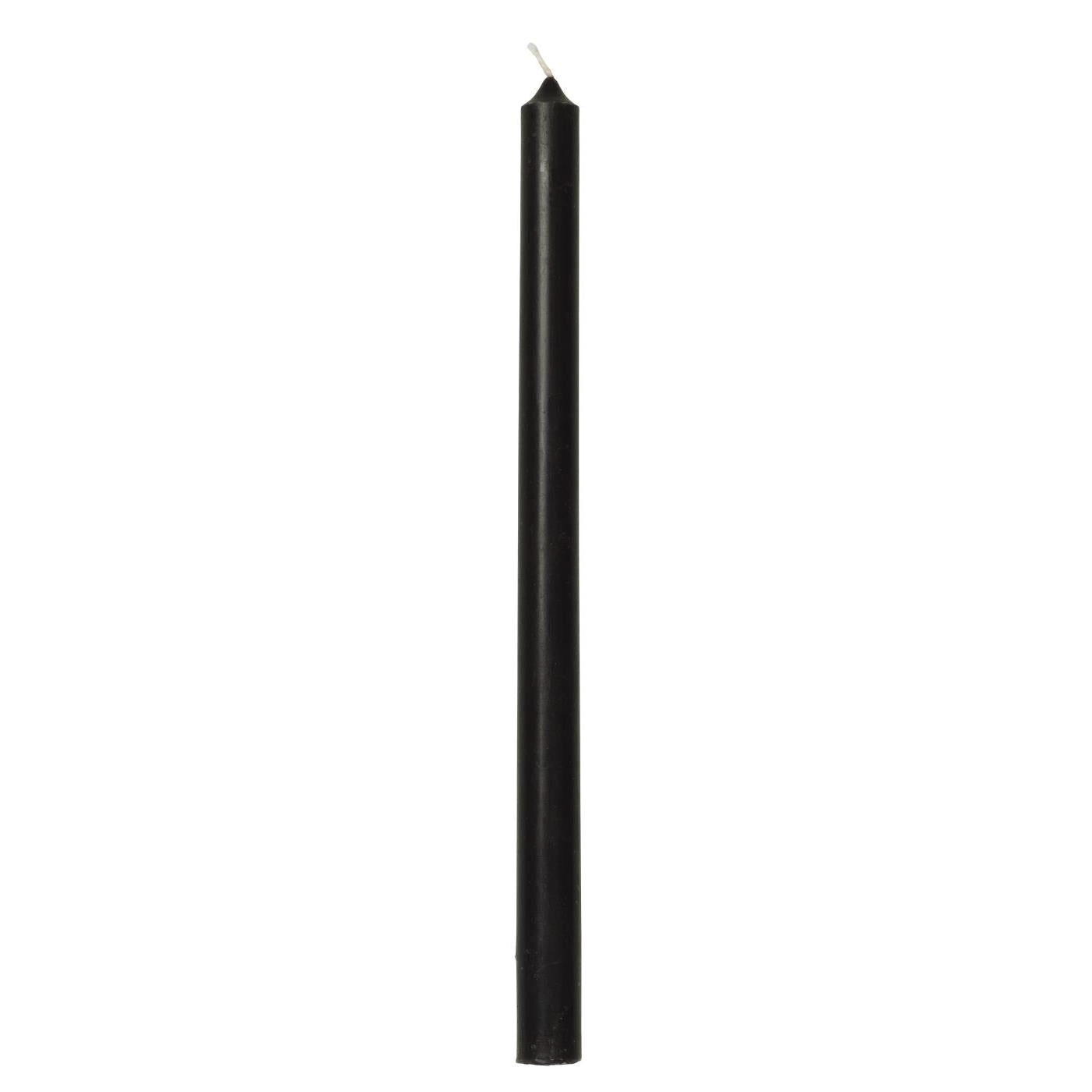 Vela Taper Negro Ø:1.3 H:20 cm