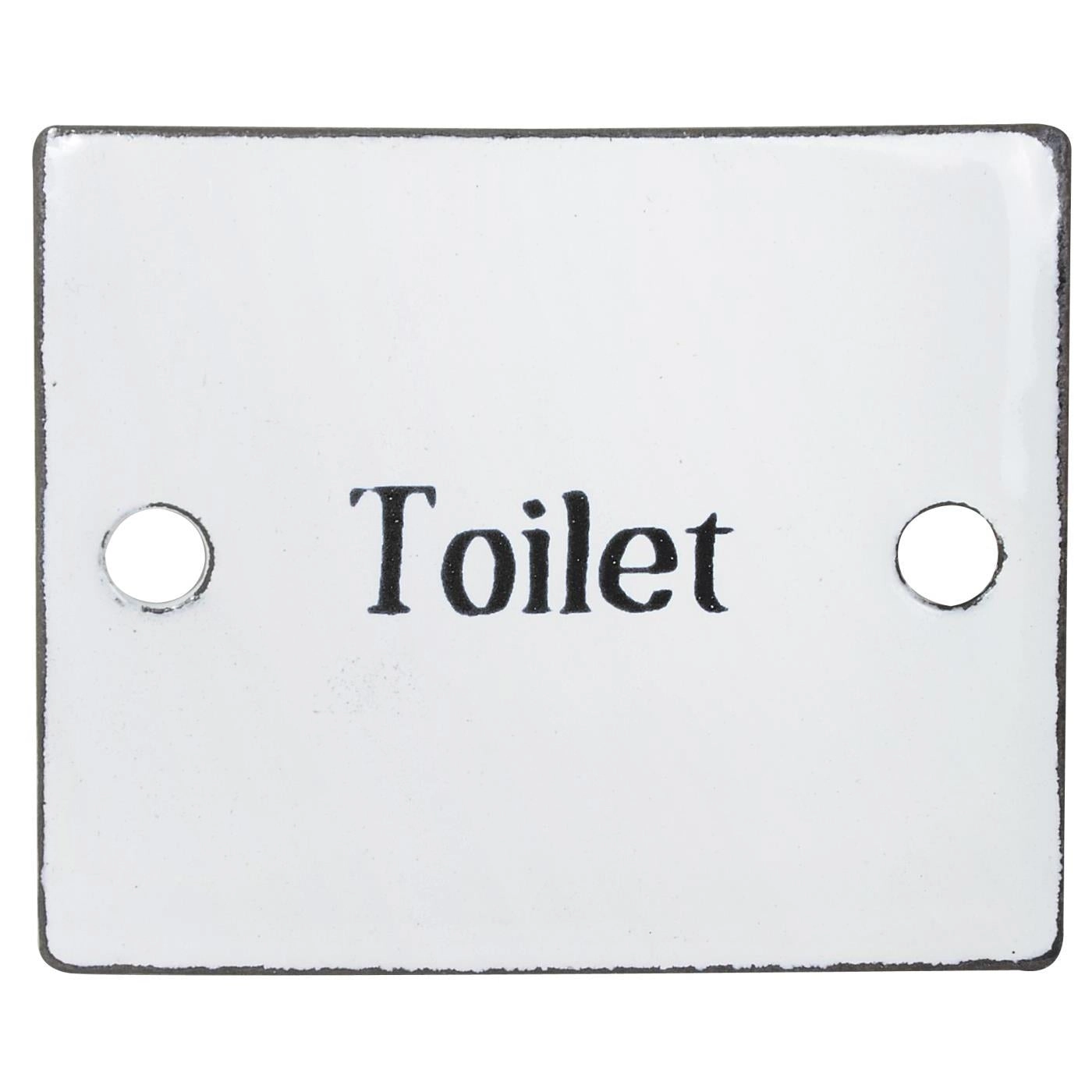 Letrero Esmaltado Toilette