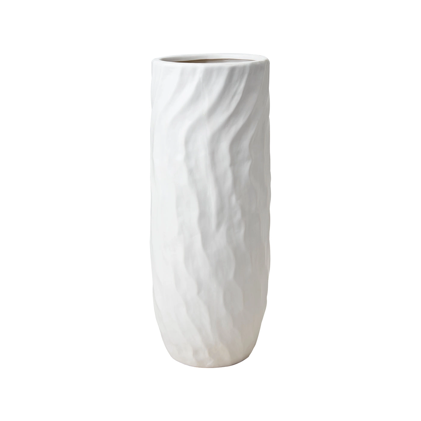 Florero M, Blanco COCOS, Ø8/11xH31 cm