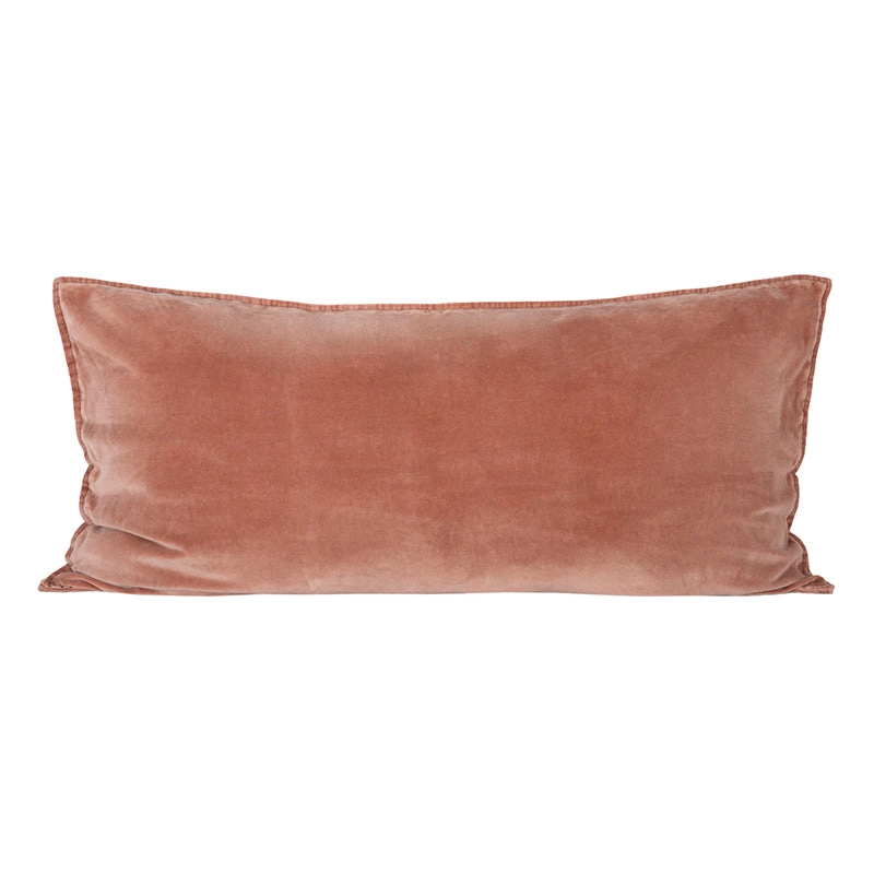 Funda Cojín Velvet Manhattan Mocaccino 55x110 cm