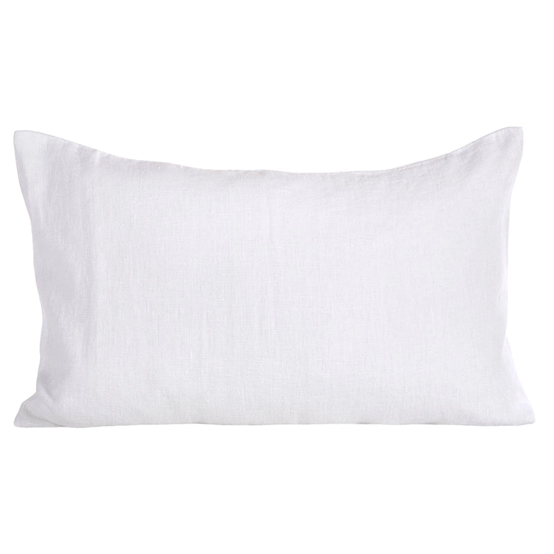Funda Cojín Lino Porticcio Blanc 40x60 cm