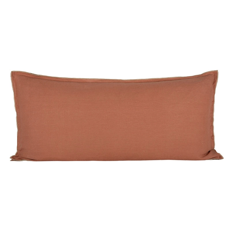 Funda Cojín Lino Seoni Mocaccino 55x110 cm