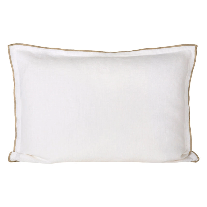 Funda Cojín Lino Seoni Blanc 50x70 cm
