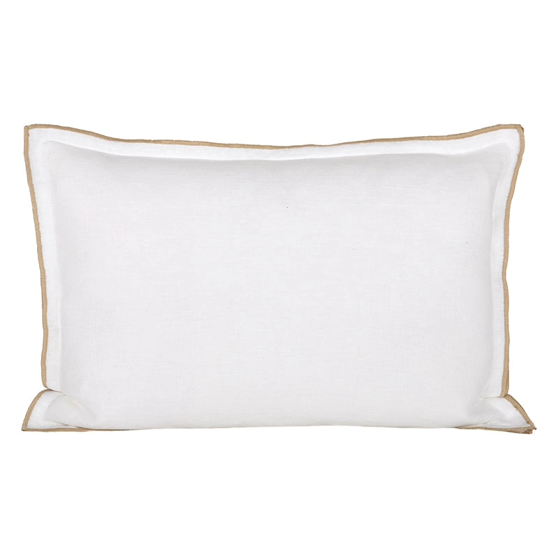 Funda Cojín Lino Seoni Blanc 40x60 cm