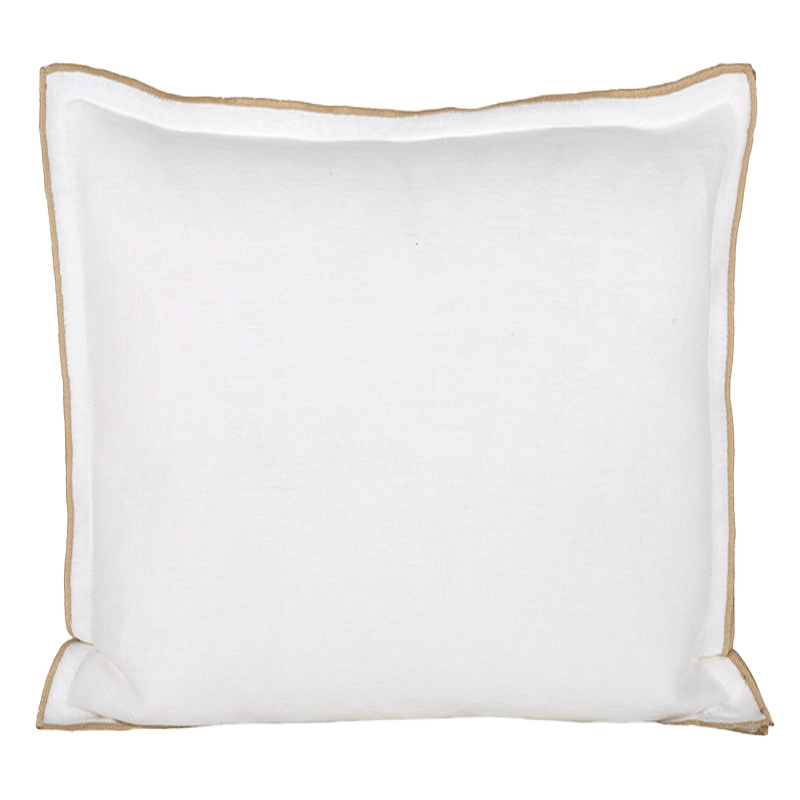 Funda Cojín Lino Seoni Blanc 45x45 cm