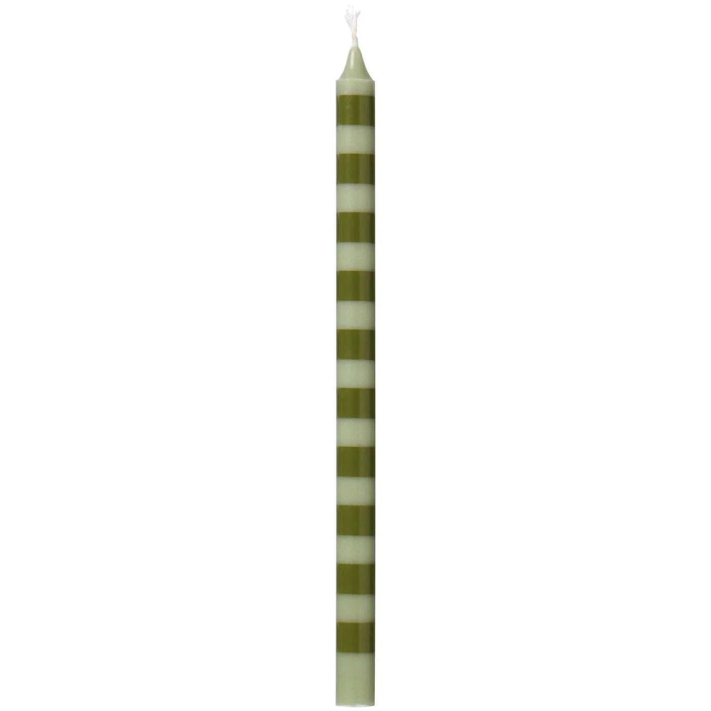 Vela Taper Bicolor Olive/ Verde Ø:1.3 H 20 cm