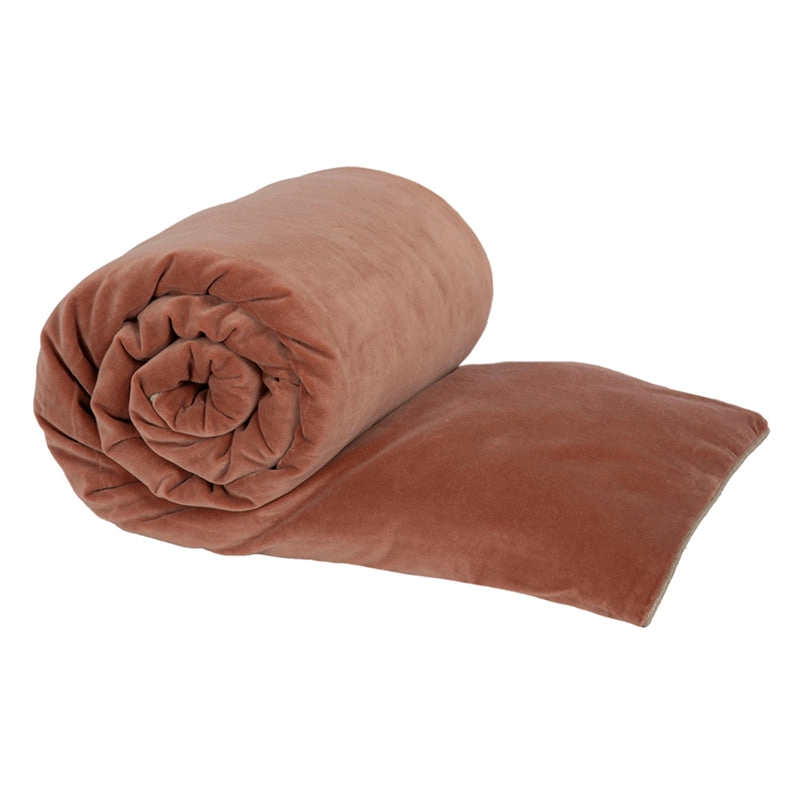 Funda Piecera Velvet New Delhi Mocaccino 85x200 cm - 85x200 cm