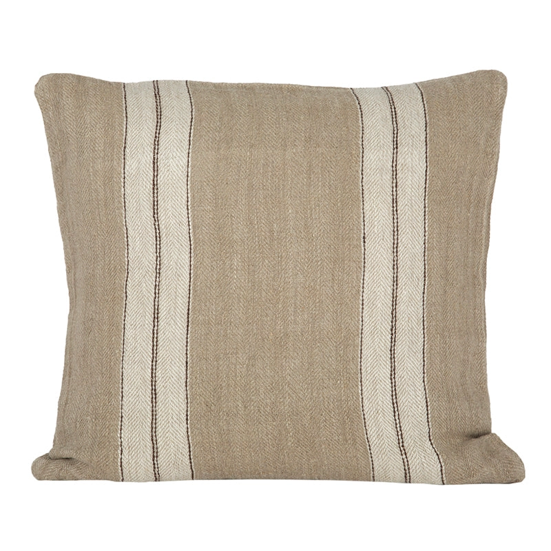 Funda Cojín Lino Sarthe Natural/Marfil 50x50 cm - 50x50 cm