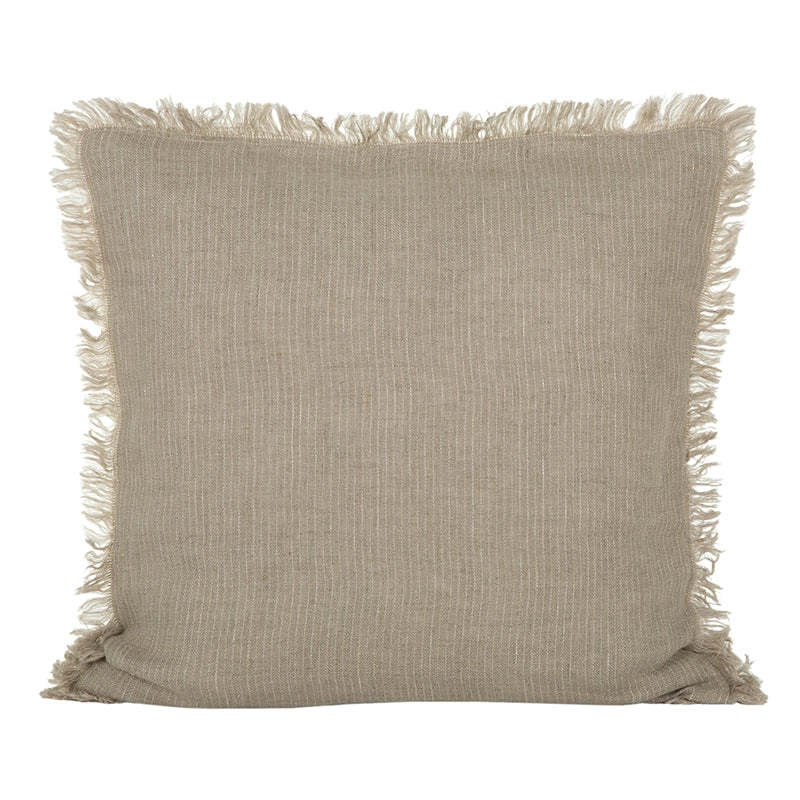 Funda Cojín Lino Dijon Natural/Marfil 65x65 cm - 65x65 cm