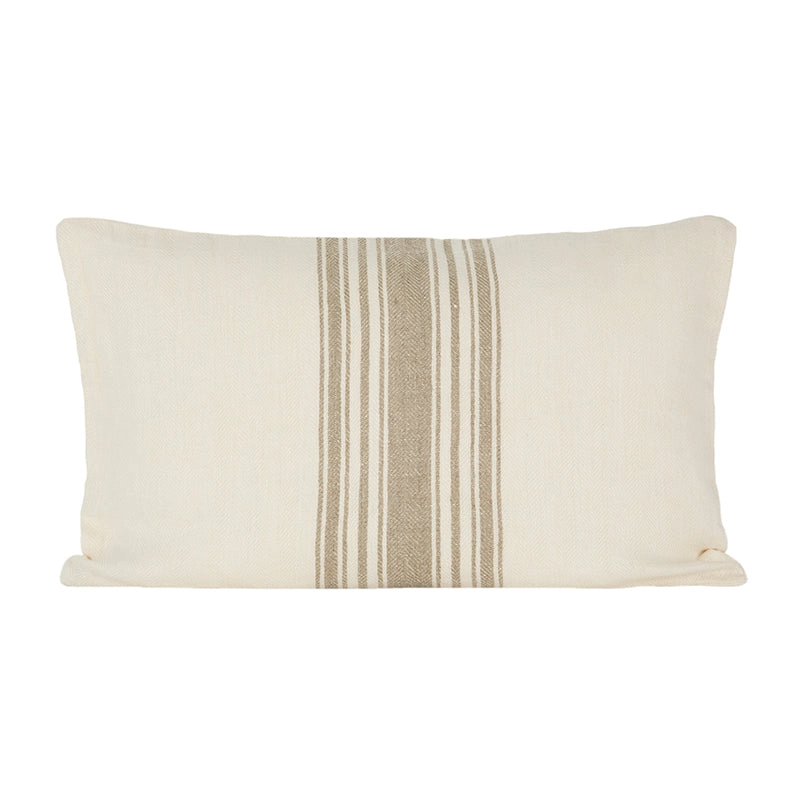 Funda Cojín Lino Amiens Marfil/Natural 40x60 cm - 40x60 cm
