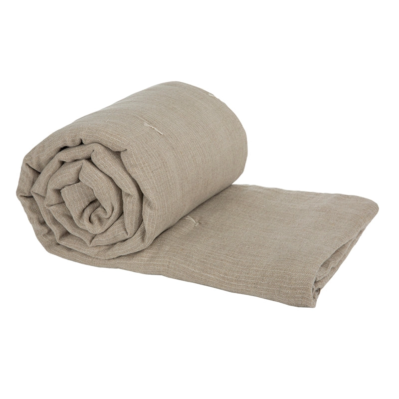 Piecera Lino Dijon Natural/Marfil - 120x270 cm