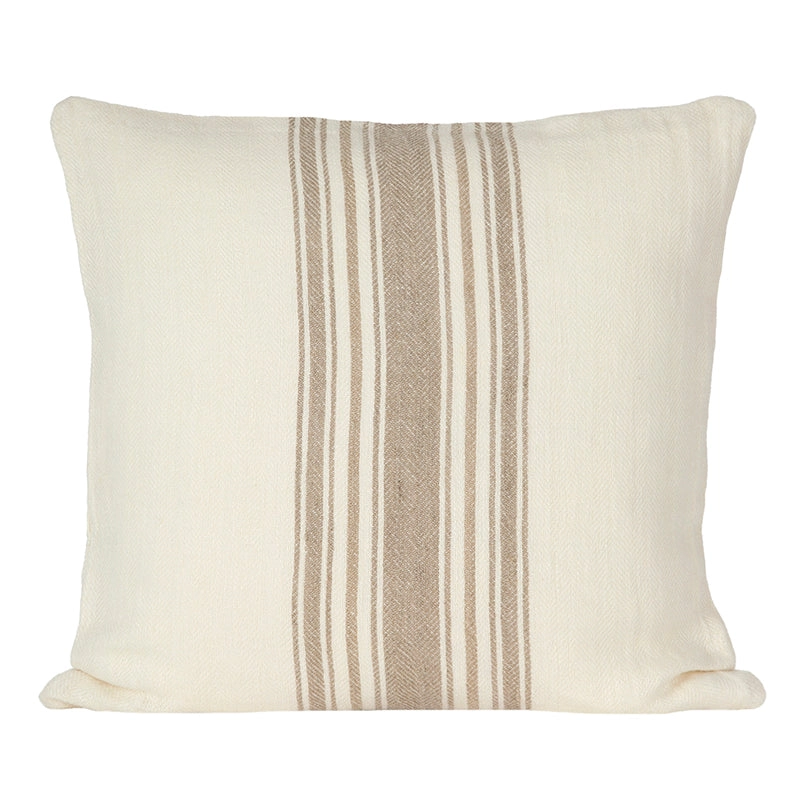 Funda Cojín Lino Amiens Marfil/Natural 65x65 cm - 65x65 cm