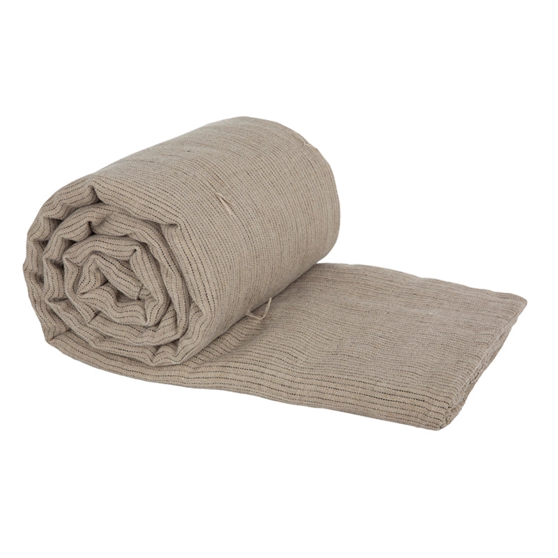 Piecera Lino Dijon Natural/Negro - 120x270 cm