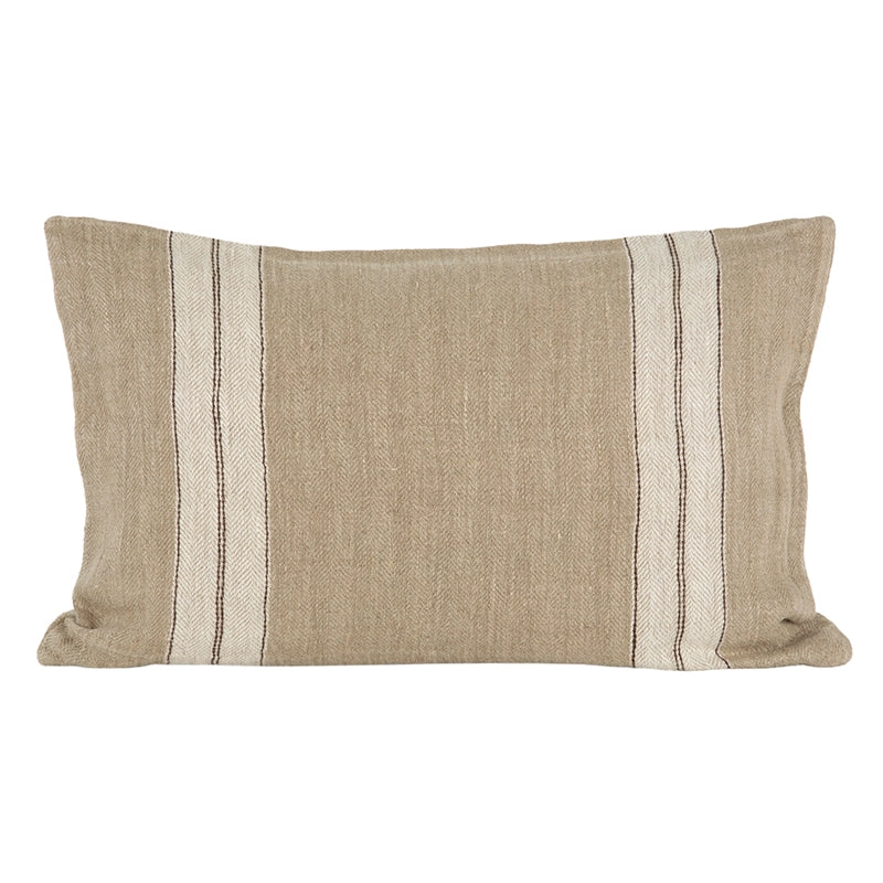 Funda Cojín Lino Sarthe Natural/Marfil 40x60 cm - 40x60 cm