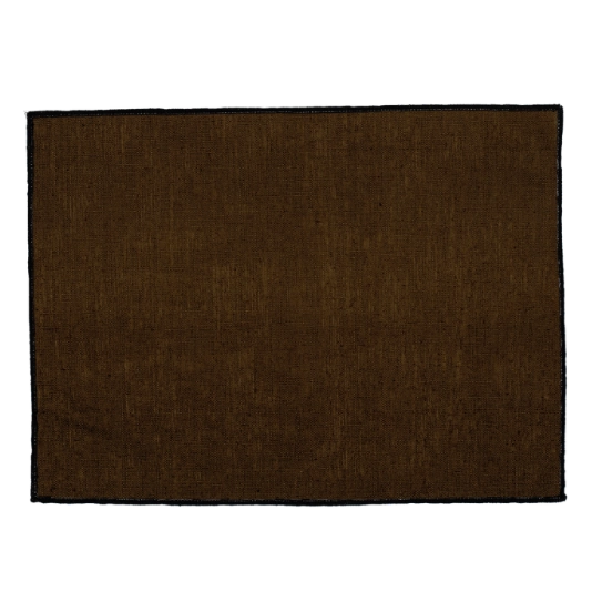 Set 6 Individuales Lino Engomado Borgo Moka - 35x45 cm