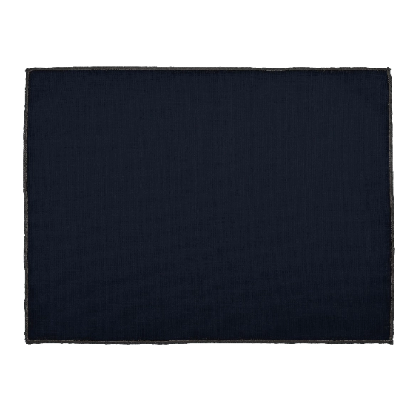 Set 6 Individuales Lino Engomado Borgo Encre - 35x45 cm