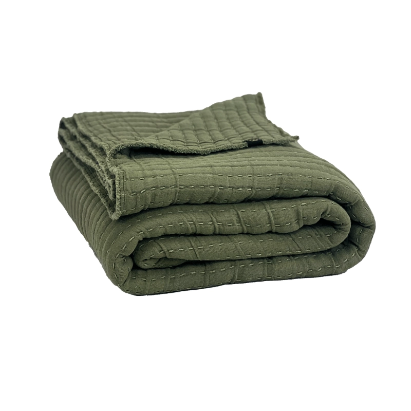 Cubrecama Tivoli Kaki 240x260 cm - 240x260 cm