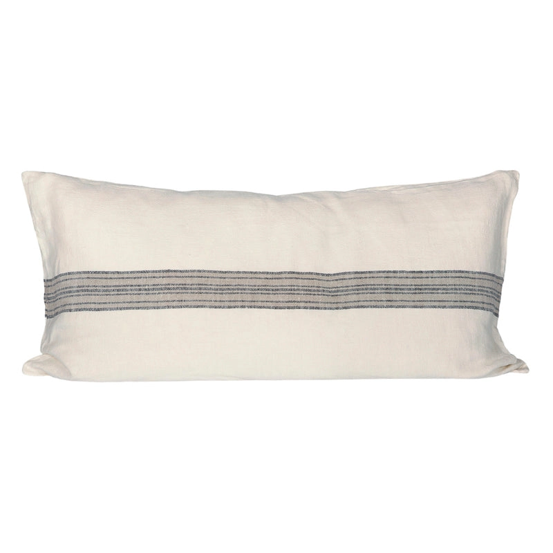 Funda Cojín Orleans Marfil/Natural/Negro 55x110 cm - 55x110 cm