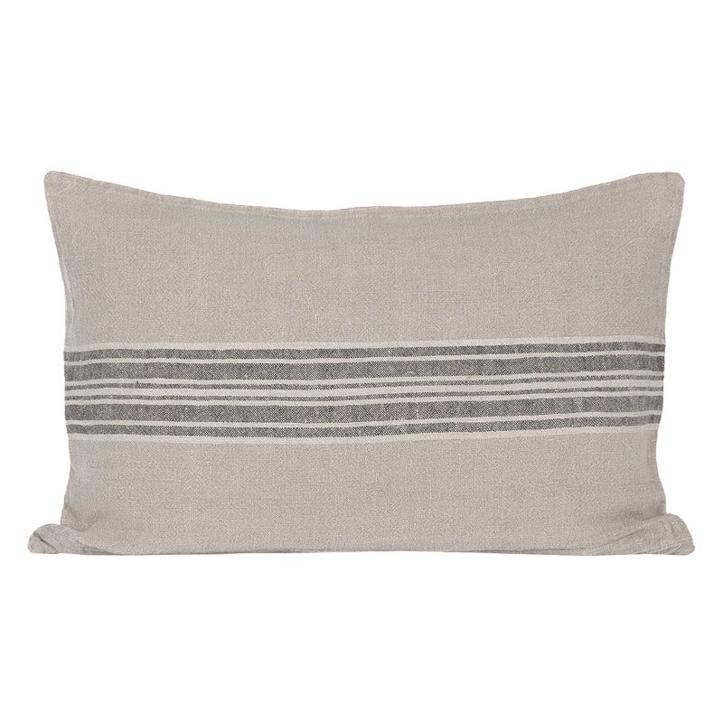 Funda Cojín Orleans Natural/Negro/Marfil 40x60 cm - 40x60 cm