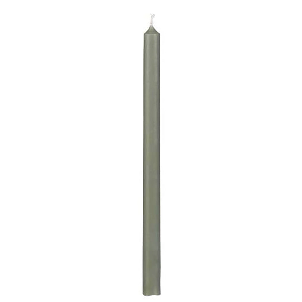 Vela Taper Verde Grisáceo Ø:1.3 H:20 cm
