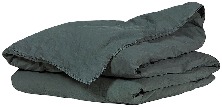 Funda de Plumón Algodón Percal Petrol - Queen 240x220 cm + 2 fundas almohadas 50x70 cm